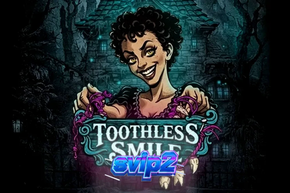 Tampilan visual slot Toothless Smile dengan tema horor dokter gigi yang mencekam